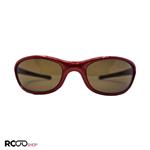 عینک آفتابی ورزشی با فریم قرمز رنگ و عدسی قهوه ای مدل 7058
