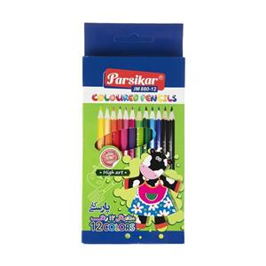 مداد رنگی 12 رنگ پارسی کار Parsikar JM 880-12-1 Color Pencils 
