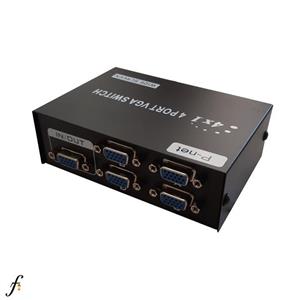 سوئیچ 4 پورت دستی VGA پی نت با بدنه فلز