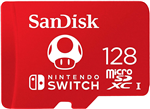 کارت حافظه microSDXC سن دیسک مدل Nintendo Switch کلاس I استاندارد UHS-I سرعت 100MBps ظرفیت 128 گیگابایت- زمان تحویل 2 تا 3 هفته کاری