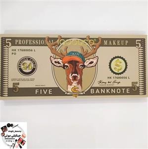 پالت سایه 24 رنگ طرح دلار آیگودکو (IGOODCO) مدل Five BankNote (گوزن) 