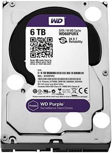 هارد اینترنال HDD 6TB Purple WD Int Surveillance 10TB 256MB SATA 6GB/S 5400RPM 