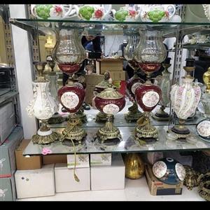 شمعدان و کاپ برنزی  مدل فرشته آلومینیومی  طرح برنز  ابکاری شده اعلا ارتفاع 60 سانتی دکوری