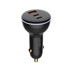 شارژر فندکی سوپر فست شارژ الدینیو LDNIO Super Charge Car Charger 160W C102 