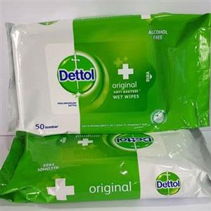 دستمال مرطوب 50برگی  دتول dettol 