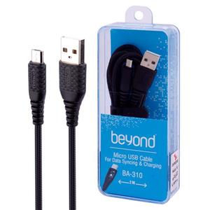 کابل میکرو یو اس بی فست شارژ Beyond BA-310 2A 2m