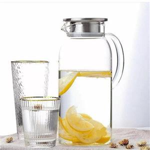 پارچ پیرکس درب استیل مدل Alina برند پاچی AROW