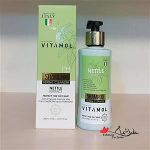 شامپو موهای چرب گزنه (Nettle) ویتامول (Vitamol) حجم 300 میل