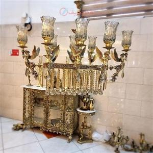 لوستر کانتر برنزی 8 شاخه کیفیت عالی و درجه یک زیر قیمت بازار