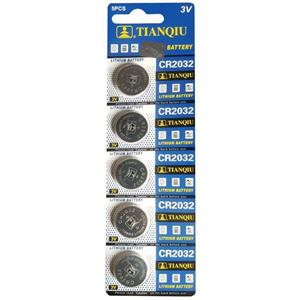 باتری سکه ای خشاب پنج عددی تیانکیو مدل CR2032