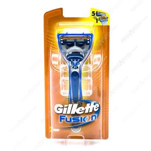 خودتراش فیوژن 5 تیغه ژیلت به همراه 1 تیغ یدکی