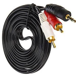 کابل 1.5 متری AUX یک به دو RCA