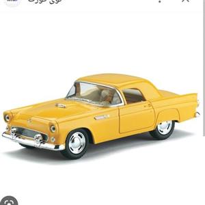 ماشین فلزی فورد تاندربرد 1955 کینسمارت Kinsmart کینزمارت 1955 رنگ زرد Ford Thunderbird 