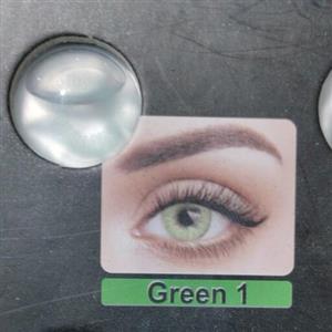لنز چشم سالیانه رنگ سبز 1(Green1) با مجوز بهداشت و استاندارد اروپا ساخت کره اورجینال