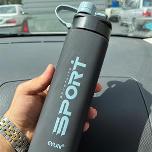 قمقمه درپیچی نیم لیتری اسپورت رنگ آبی یخی