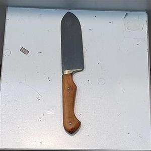 چاقو سلاخی استاد خلفی (فولادی) دست ساز زنجان دسته چوبی  فوق العاده تیز