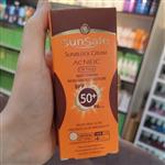 کرم ضد افتاب spf50 مخصوص پوست های چرب و آکنه ایی سان سیف