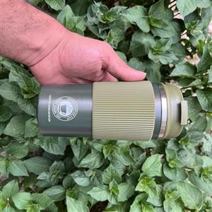 تراول ماگ دور سیلیکونی رنگ یشمی 450 ml