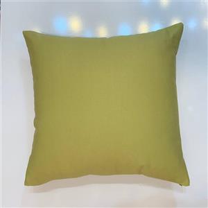 کوسن 45*45 با روکش زیپی (پارچه مبلی نرم و لطیف) رنگ خردلی