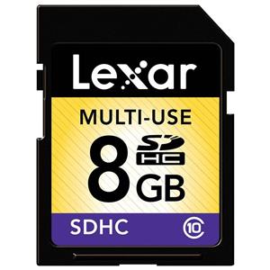 کارت حافظه اس دی اچ سی لکسار مولتی یوز 8 گیگابایت کلاس 4 Lexar SDHC Card Multi Use 8GB Class 4