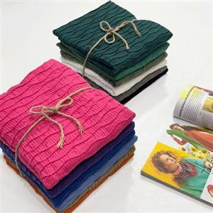 شال پلیسه ساده موجی وارداتی اورجینال نخی بهاره ارسال رایگان و فوری