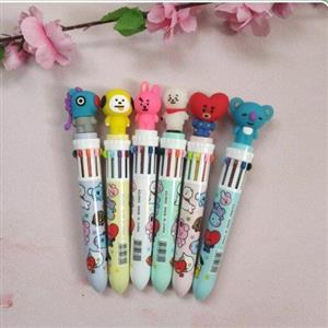 خودکار ده رنگ فانتزی بی تی اس با ارسال فوری