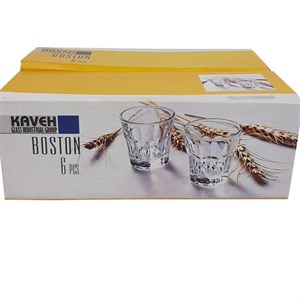 استکان کاوه مدل BOSTON بسته 6 عددی