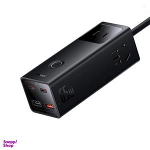 شارژر رومیزی باسئوس مدل Power Combo Digital Power Strip 65W-3AC-DC