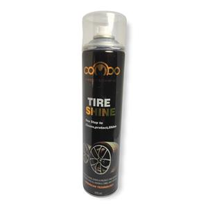 اسپری لاستیک شوی خودرو کومبو مدل tirewax حجم 650 میلی لیتر 