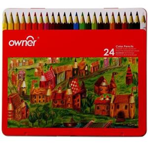 مداد رنگی 24 رنگ اونر مدل دهکده