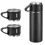 فلاسک مدل کادویی VACUUM FLASK SET گنجایش 0.5 لیتر به همراه لیوان مجموعه 3 عددی