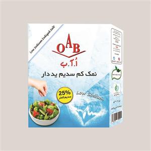 نمک کم سدیم ید دار اُ آ ب - 400 گرم