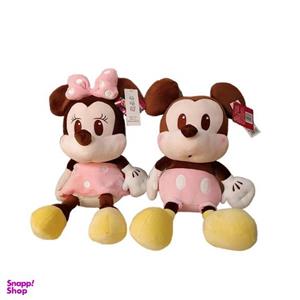 عروسک طرح میکی موس دختر و پسر مدل خندان ارتفاع 55 سانتی‌متر بسته دو عددی