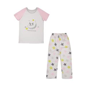 ست تی شرت و شلوار دخترانه ناربن مدل 1521454-84 Narbon T-Shirt And Pants Set For Girls 