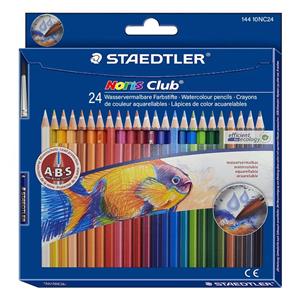 مداد آبرنگی 24 رنگ استدلر مدل Noris Club کد 14410NC24