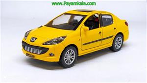 (ساخت چین) پژو 207 صندوقدار موزیکال-چراغدار زرد