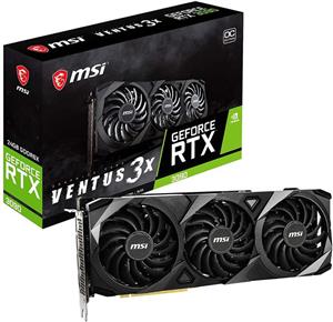 کارت گرافیک برند MSI مدل GeForce RTX 3090 VENTUS 3X 24G OC- زمان تحویل 2 تا 3 هفته کاری 