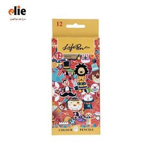 مداد رنگی 12 رنگ کلیپس طرح کارناوال Clips Carnaval Design Colour Pencils Pack Of 12