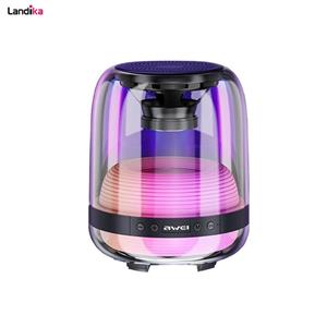 اسپیکر بلوتوثی کپسولی RGB آوی مدل Awei Y386 - مشکی