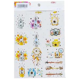 بسته 3 عددی کاغذ استیکر A5 آبی 