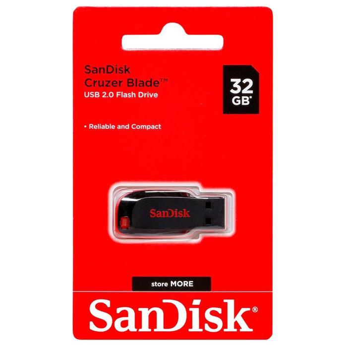 SanDisk Cruzer Blade CZ50 USB 2.0 Flash Memory - 32GB