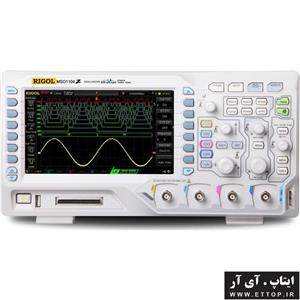 اسیلوسکوپ 100 مگاهرتز لاجیک دار 4 کانال ریگول MSO1104Z / سرعت نمونه برداری 1GSa/S / مجهز به لاجیک آنالایزر 16 کانال / دارای فانکشن FFT و فیلتر دیجیتال جهت پیاده کردن بالا گذز،پایین گذر و میان گذر / قابل اتصال به کامپیوتر با پورت USB و نرم‌افزار UltraScope