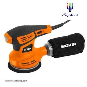 دستگاه پولیش سنباده زن برقی گرد اوربیتال سایز 125 میلی متر برند ووکین (WOKIN)