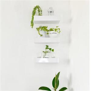 شلف دیواری تمام ام دی اف پایه مخفی در ابعاد و رنگ بندی متنوع