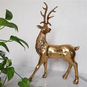 مجسمه برنز خالص طرح گوزن بسیار زیبا سایز بزرگ ارسال پس کرایه سراسر کشور