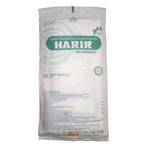 دستکش جراحی لاتکس OP-Perfect سایز 7.5 برند حریر بسته 50 عددی