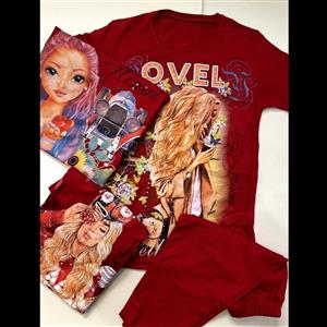 تیشرت شلوارک دخترانه سایز 40.45. 50 ارسال رایگان