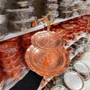 شیرینی خوری دوطبقه مسی نانو (شیرینی خوری 2 طبقه سایز  1 و 3 فضلی زنجان ) 