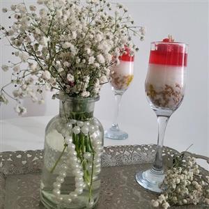 شمع طرح چیز کیک