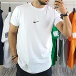 تیشرت مردانه nike نخ پنبه با یه بافت نرم و خنک مناسب فصل پیش رو یقه و استین کش رنگ سفید سایز XXXL XXL XL مدل 0NIK00